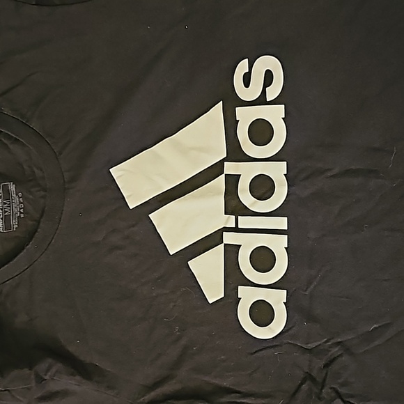 adidas Black & White T-Shirt Size M - Picture 2 of 3